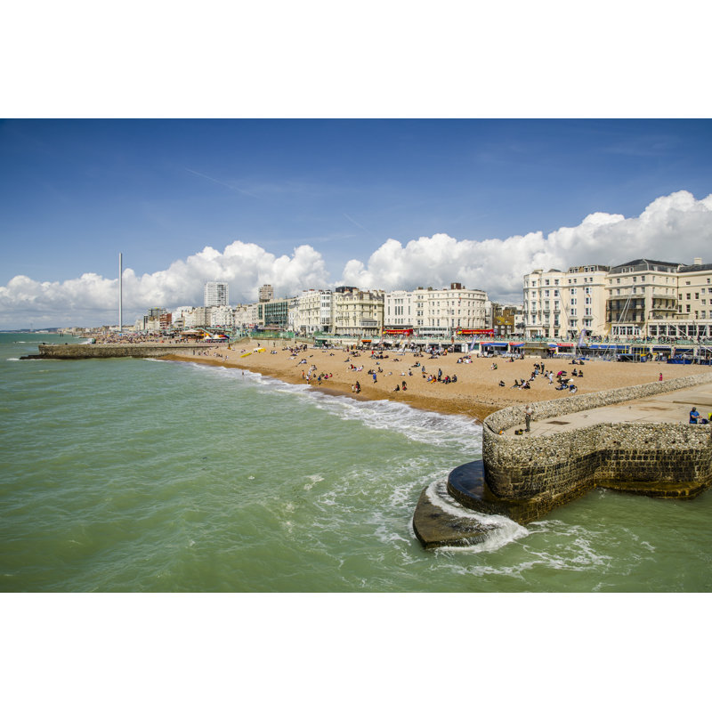 Brighton Beach - Photographie sur toile tendue, L 12 po x H 8 po
