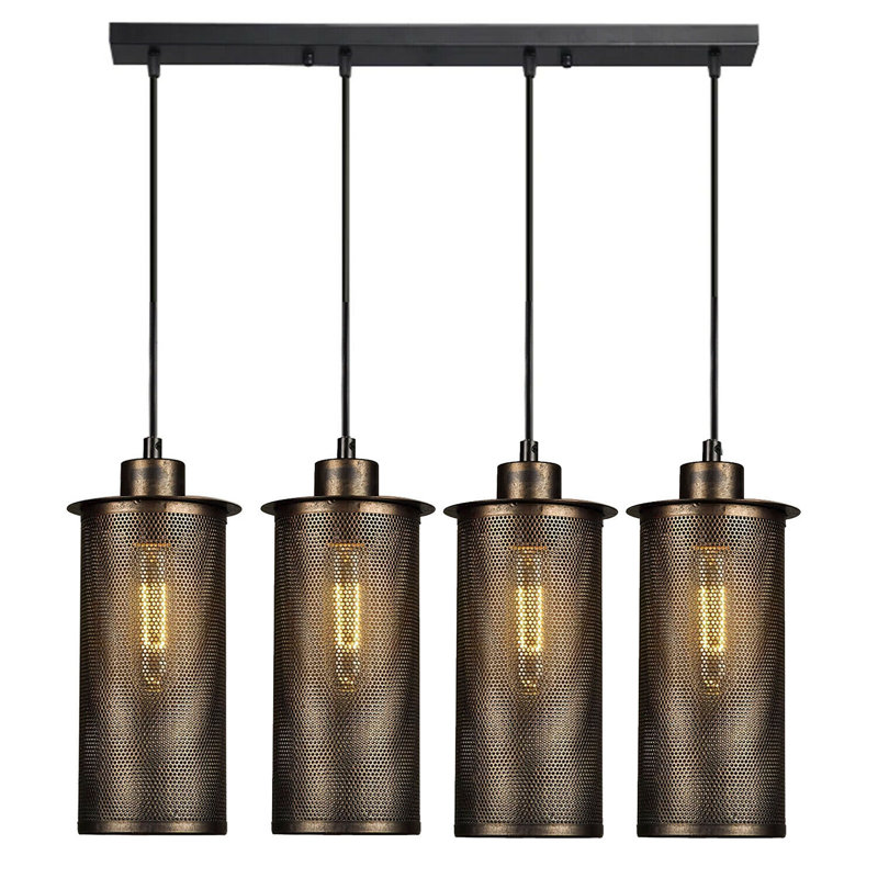 Santaquin 4 - Light Brushed Copper Kitchen Island Pendant