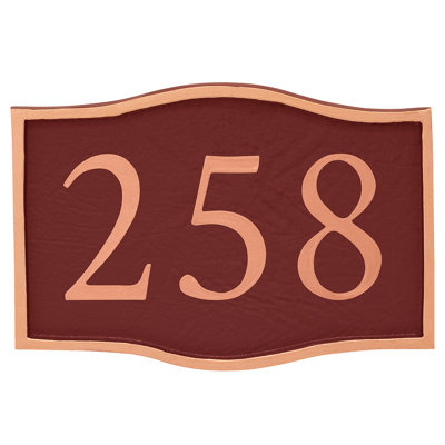 Plaque d'adresse murale 1 ligne Serif