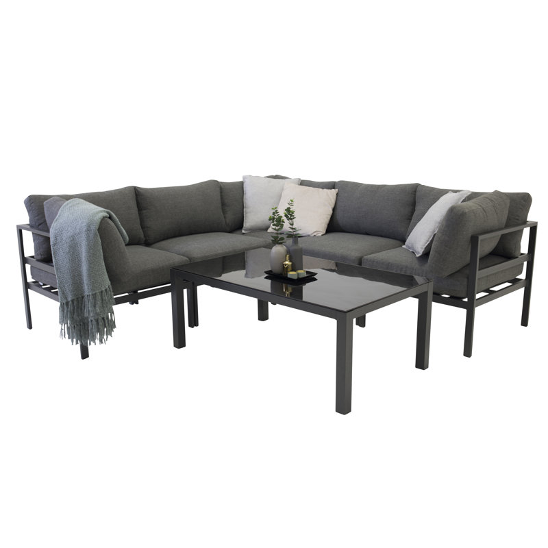 Doney Rectangular Metal Outdoor Coffee Table , 120cm cm W 70cm cm D