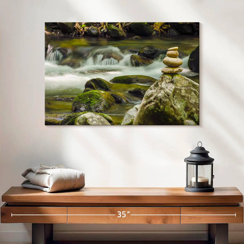 Alvord Little Pigeon River Zen Stones, H 16 po x l 24 po