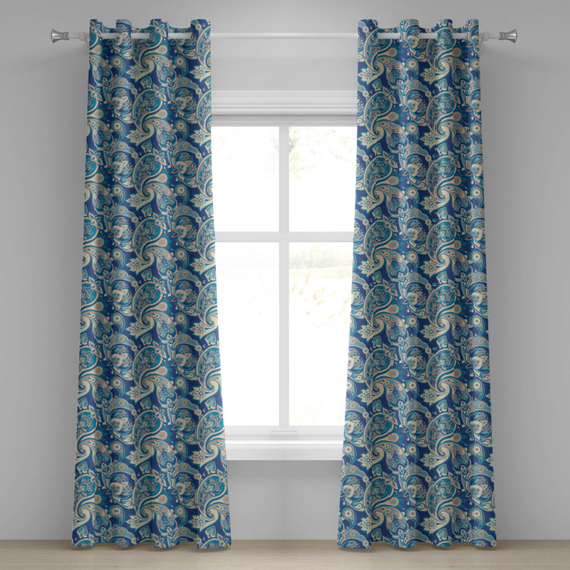 Sateen Blackout Curtains / Drapes Pair, 50" W x 72" L