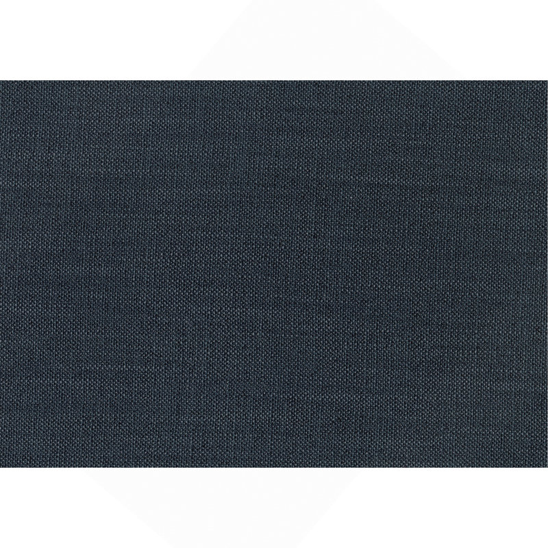 Ensemble de 2 chaises d'appoint rembourrées en tissu texturé bleu avec pieds en bois au fini noyer foncé