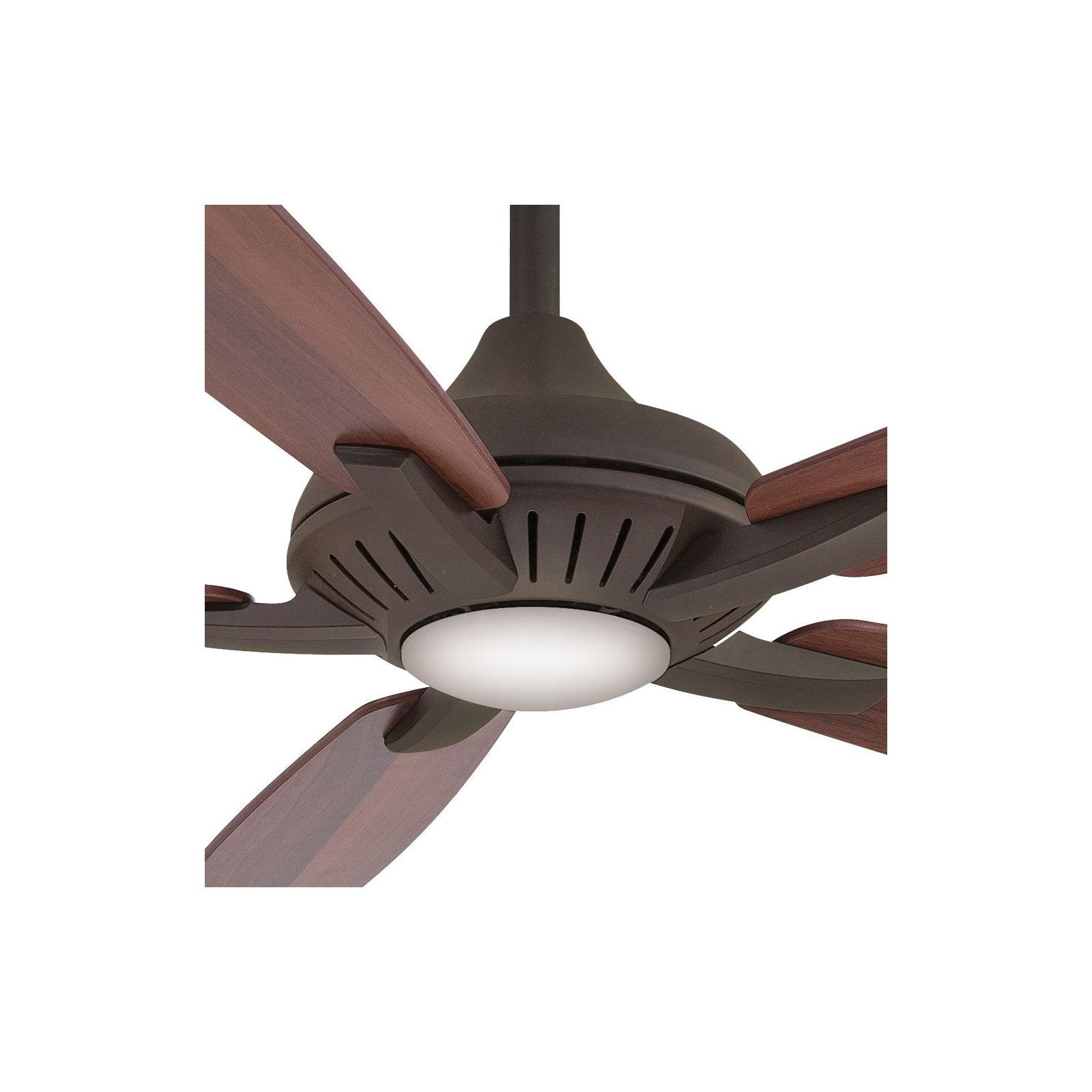 52" Dyno 5 - Blade Standard Ceiling Fan with Remote Control and Light Kit Included, Oil Rubbed Bronze