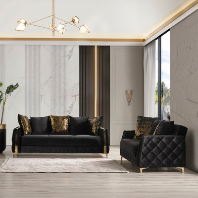 Keivin 2 - Piece Living Room Set by Rosdorf Park