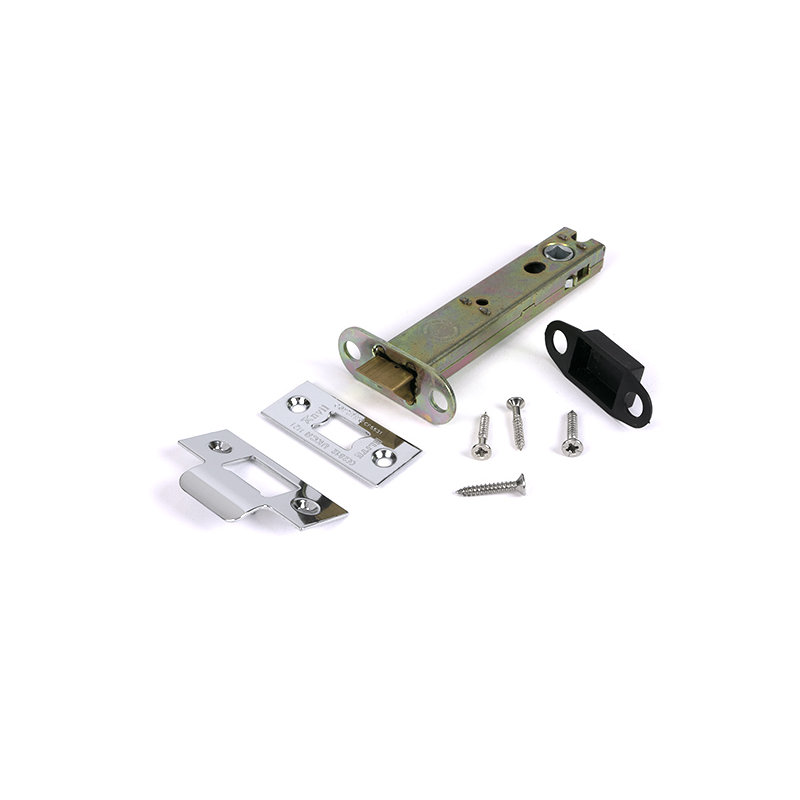 Aged Brass 5" Heavy Duty Latch, Polished Chrome