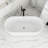 66'' Acrylic Freestanding Soaking Bathtub