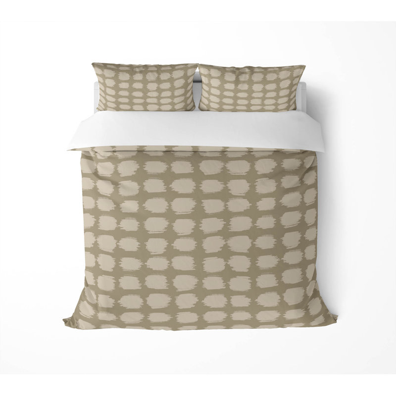 Spotted Lightweight Comforter Set, King Comforter + 2 King Pillowcases, Natural