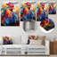 Coq coloré - Art mural coq animal en métal-101153890