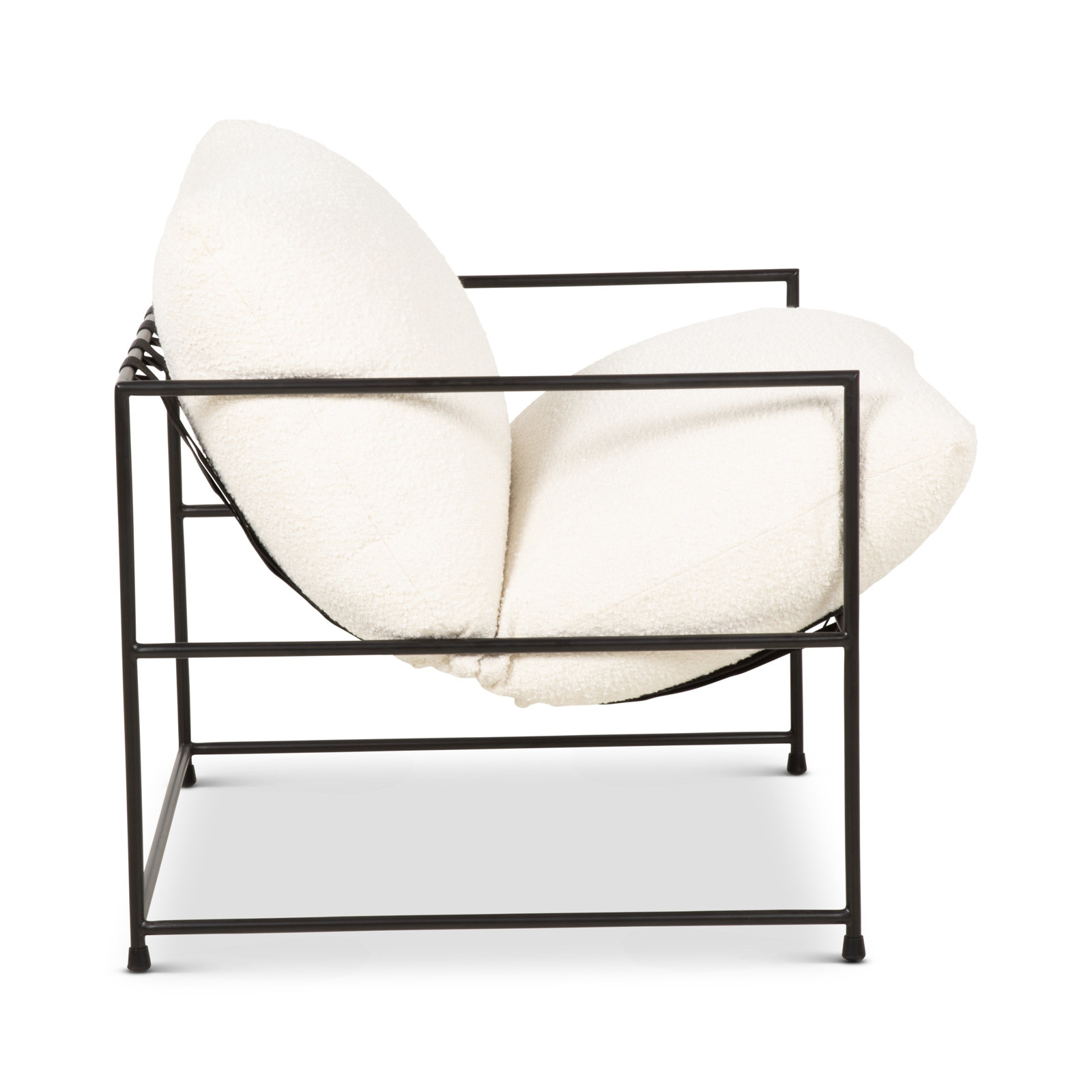 Danita Upholstered Armchair, Ascot White Performance Boucle