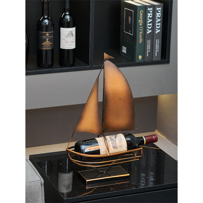 Aason Tabletop Wine Bottle Rack Gold