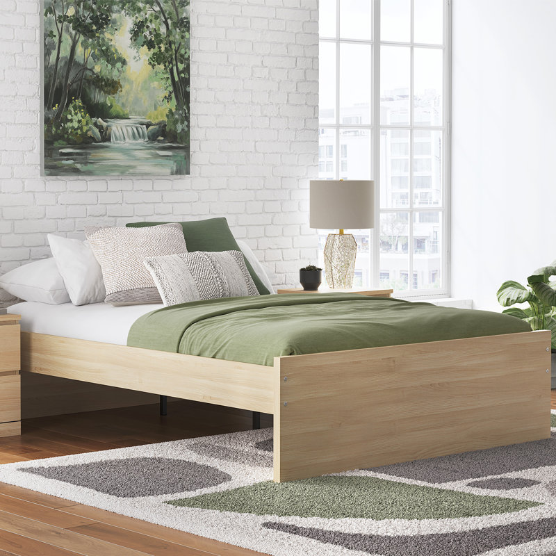Grand lit plateforme Onita, Beige, Grand lit