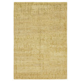 Yellow Modern Tibetan Wool Rug - 6'2" x 9'1"