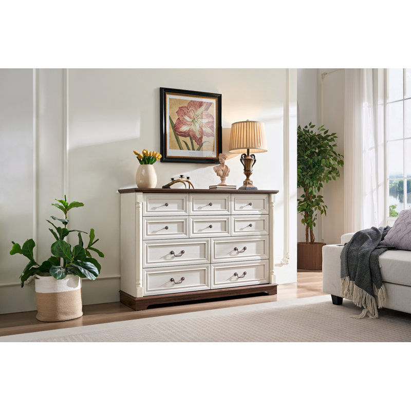 Tv stand with 10 drawers