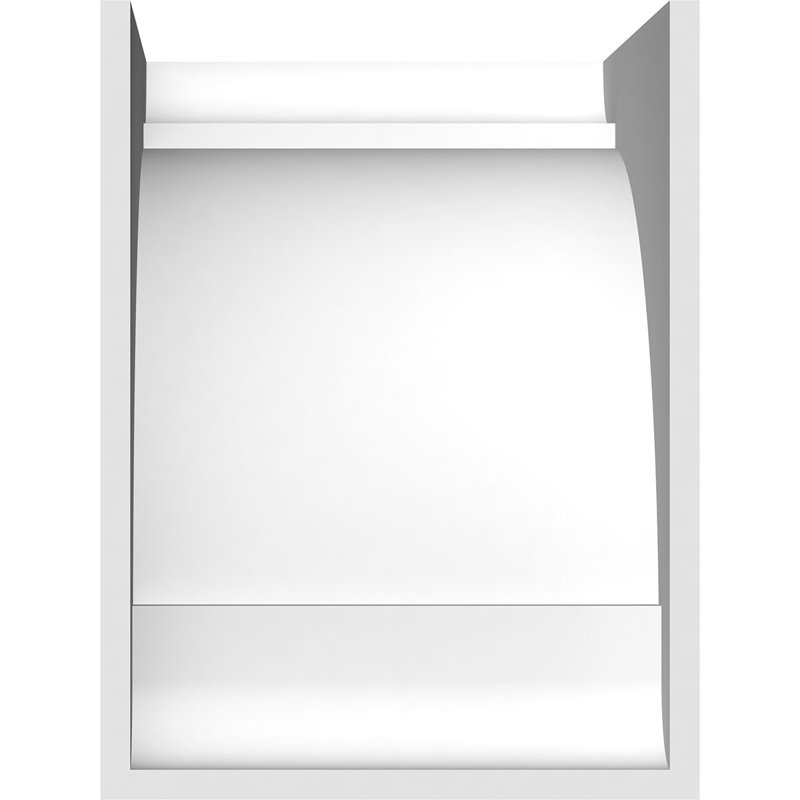 Corbeau standard en PVC de qualité architecturale standard, H 10 po x l 7 po x P 10 po