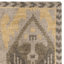 Tapis ikat en laine / coton noué à la main Nesika en brun / or / beige-1257632846