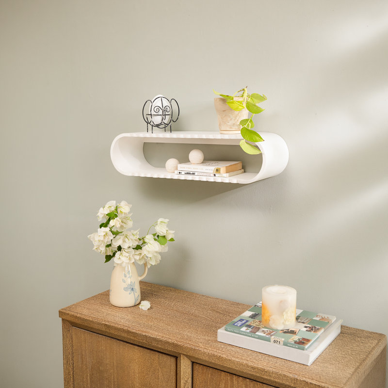 Tablette murale flottante en bois massif