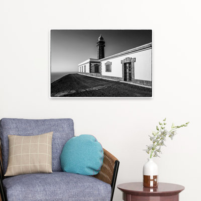 Spain Canary Islands El Hierro Island West Coast La Dehesa Area Faro De Orchilla Lighthouse by Walter Bibikow - Wrapped Canvas Print