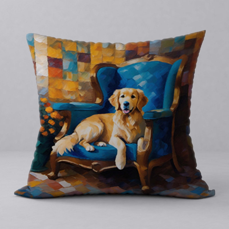 Abstract Reversible Throw Pillow