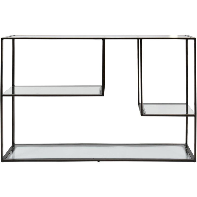 Barthol 123cm Glass Top Console Table