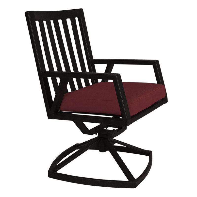 Aris Outdoor Rocker Chair, Carbon Black, Adena Shale