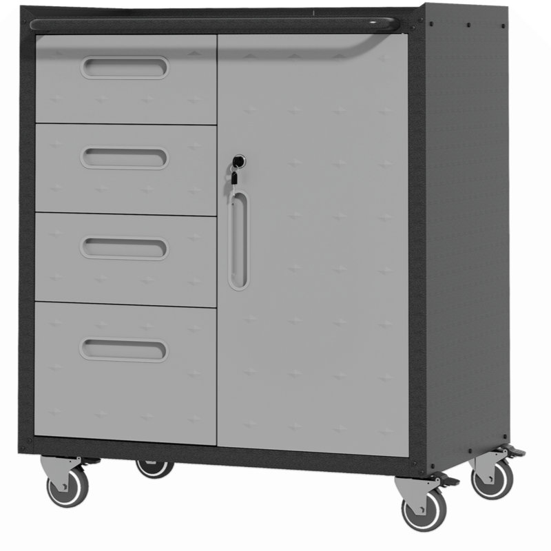 Sturdy Metal Tool Storage Cabinet With Wheels - Tool Storage Cabinet  Garage, Office, And Home Organizer Solutions