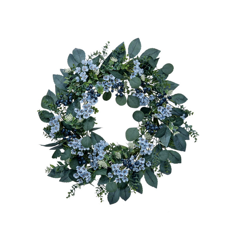 Couronne de bleuet sauvage 22 po