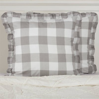 Cotton Plaid Sham Set