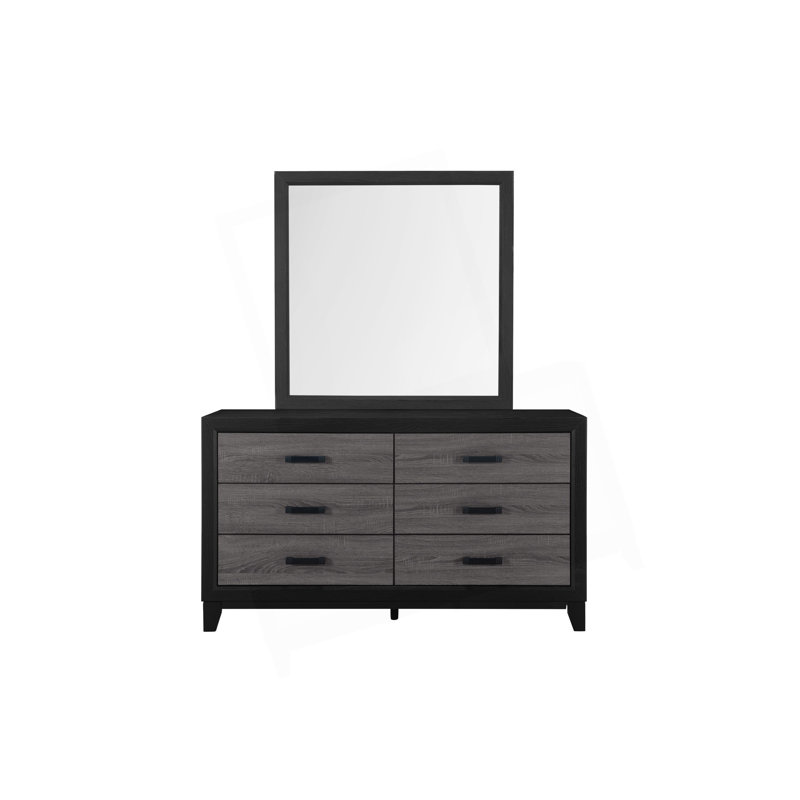 Miroir SOLUTO GRIS ET NOIR