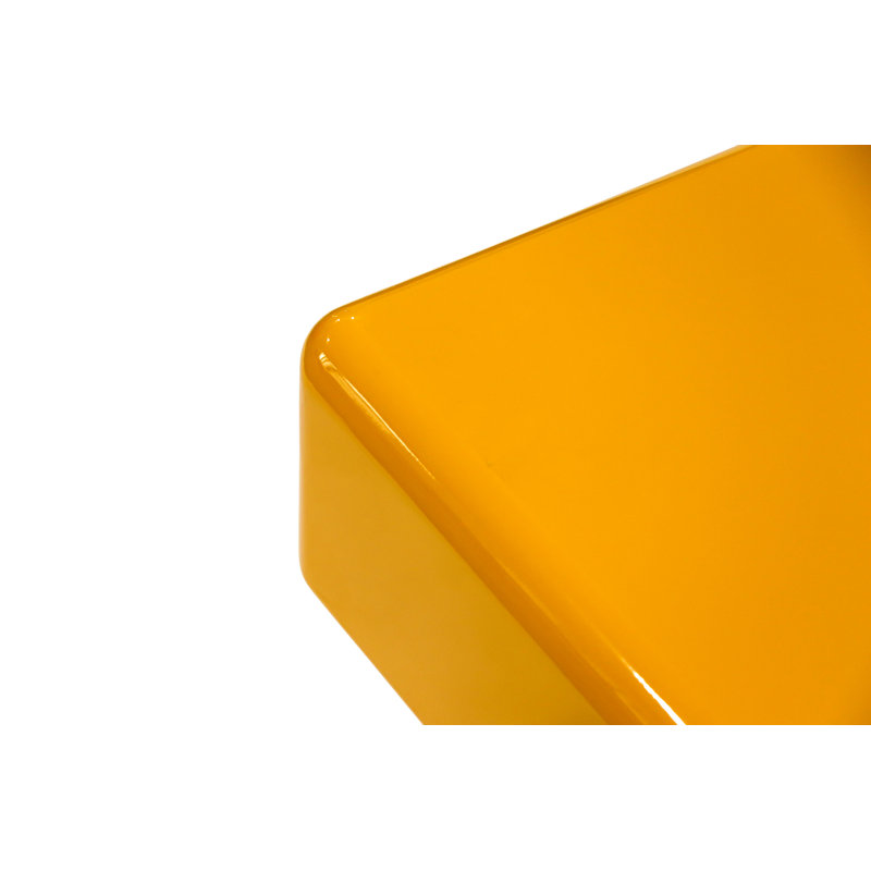 Table de bout Gattis Home, Jaune / jaune, Mdf
