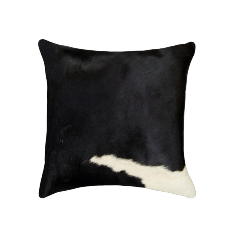Ensemble de 2 coussins noirs et blancs 18 po x 18 po x 5 po