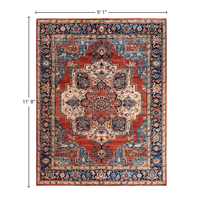 Serapi One-of-a-Kind 9' 1" X 11' 8" Hand Knotted Area Rug
