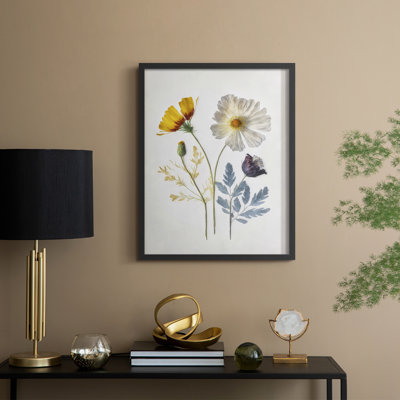 Pressed Flower Memories II, reproduction encadrée - bois massif