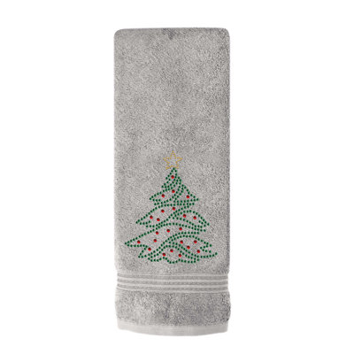 Essuie-mains Sparkles Home | Rouge, vert et or | Tissu éponge 100% coton