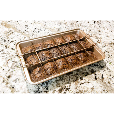 Brownie Nonstick Pan With Dividers -nonstick Copper Baking Tray