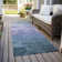 Machine Washable Indoor/Outdoor Claudian Denim Rug