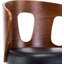 Tabouret tournant Mid-Century avec revêtement en similicuir