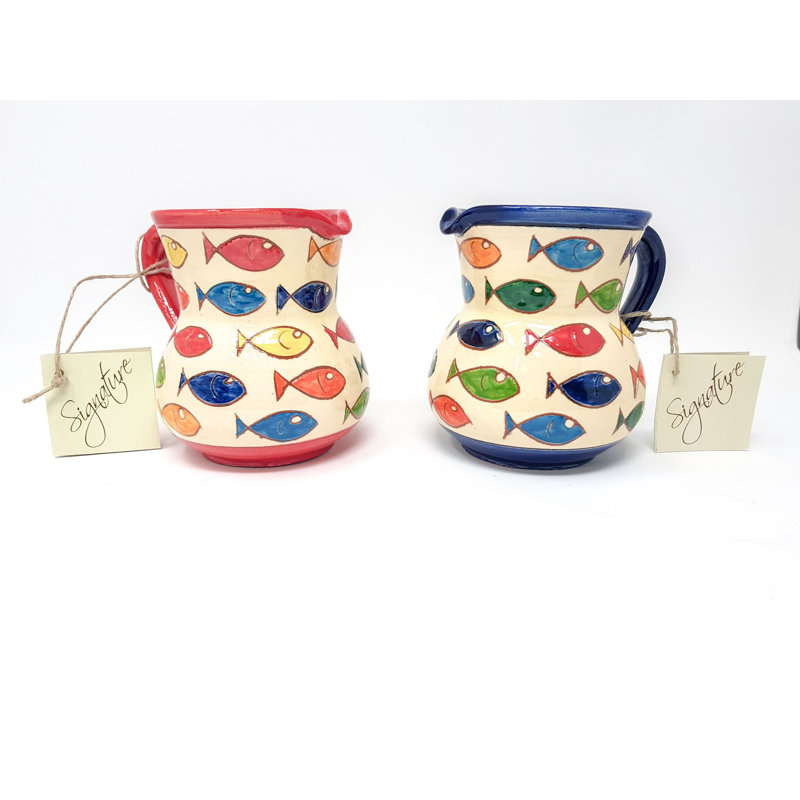 Kerrie Handmade Ceramic Table Vase, 19cm H x 19cm W x 15cm D, Red