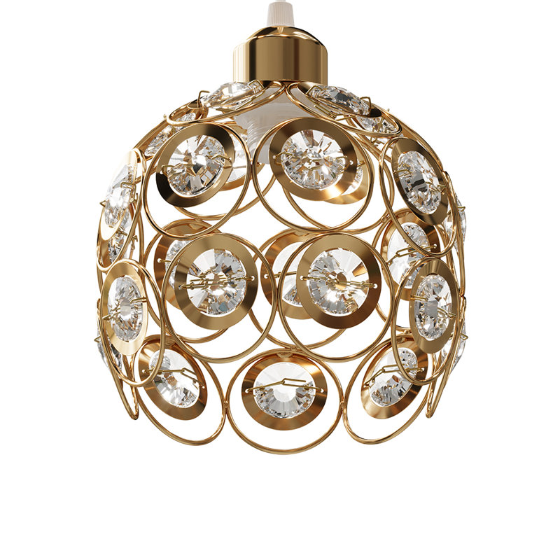 1 - Light Gold Dome Pendant