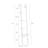 White 4-Tier Book case Ladder Bookshelf – Narrow Tall Bookcase for Living Room Bathroom Office-340249316