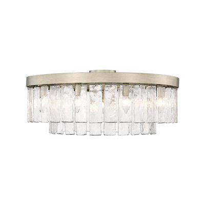 Lynsee Glass Semi Flush Mount