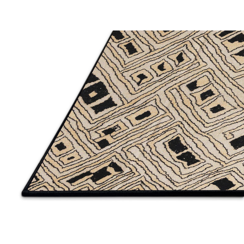 Tapis abstrait moderne 4742, Tapis de couloir 2 pi x 5 pi