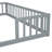 Jaquelinne Double Twin Floor Bed with Fence, Guardrails-2035560948