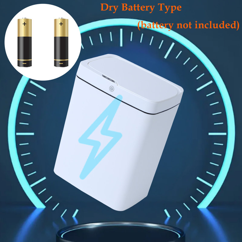 3-Mode 18L Motion Sensor Trash Can (Battery-Powered), 15 Gallons