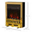 E Cairns 48.2cm W Gold Electric Fireplace with 2000 BTU