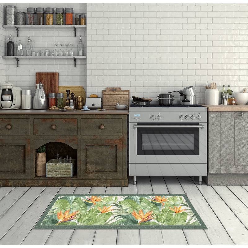 Hunter Floral Machine Printed Area Rug, Rectangle 100 x 155cm