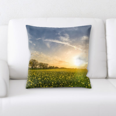 Microsuede Reversible Throw Pillow