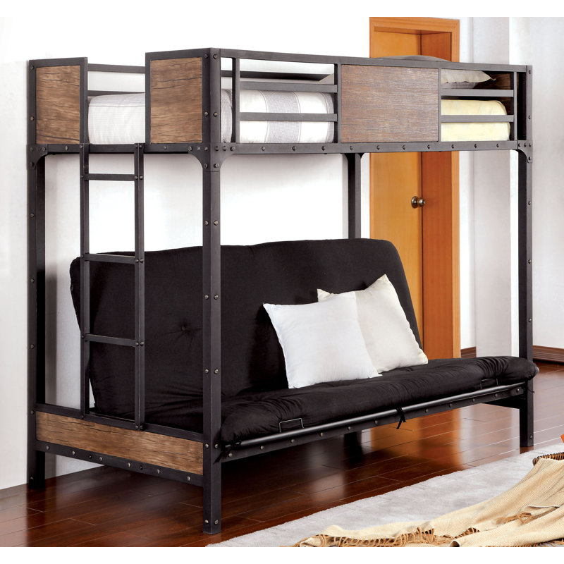 Bunk Bed with Built-in Ladder Included
