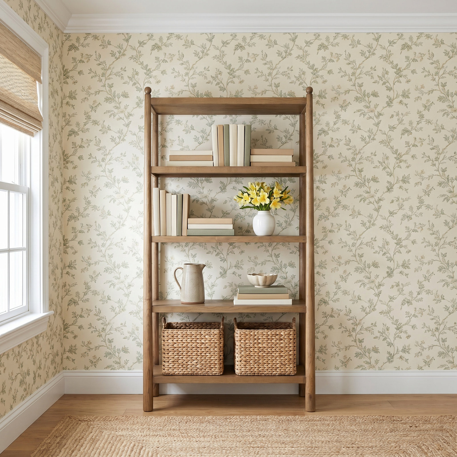 Vitaliano 39" Bookcase, Amber Ash