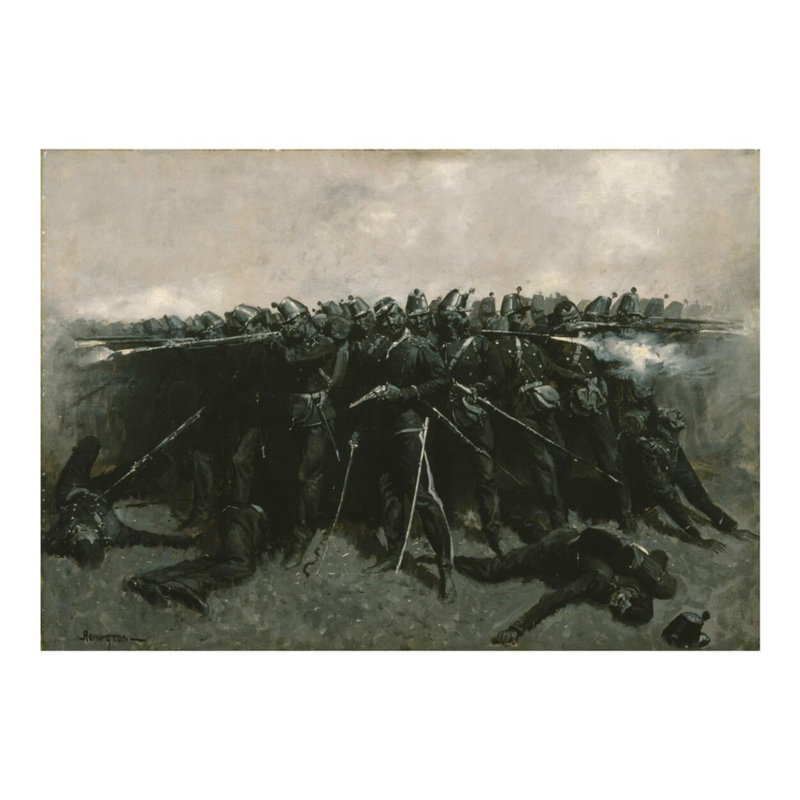 «The Infantry Square» par Frederic Remington - Impression giclée, H 16 po x l 20 po